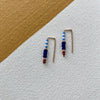 Earrings with 14k gold ear wires and Japanese glass beads
