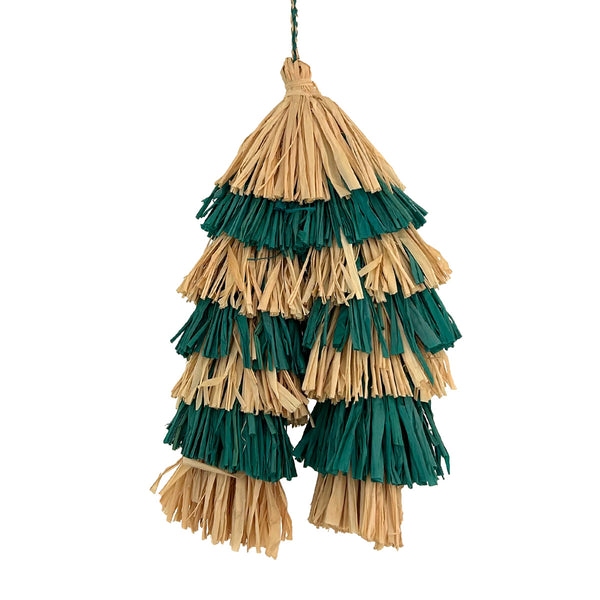 Aqua Natural Tassel on white background