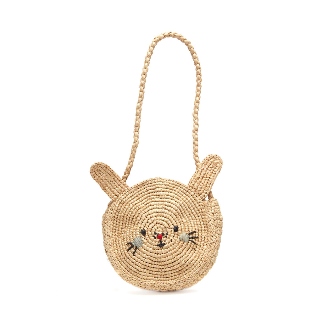 Bunny bag in natural on white background