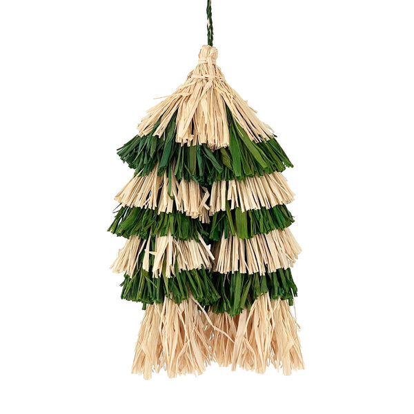 Raffia tassel for Callie Emerald.