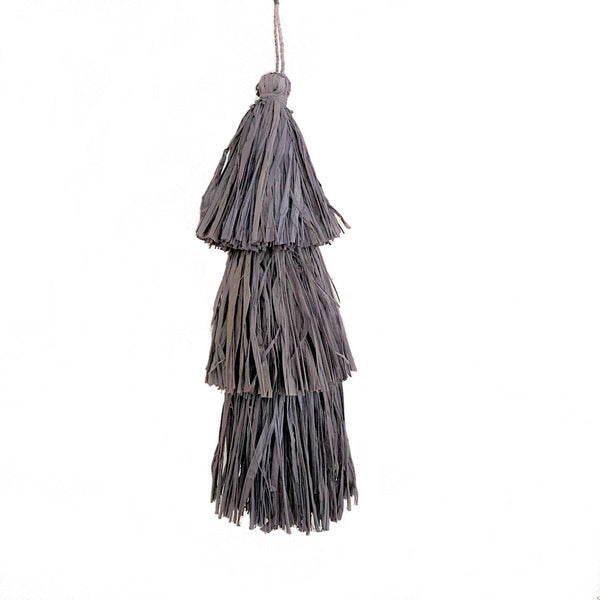 Carolina Tassel in Dove on white background
