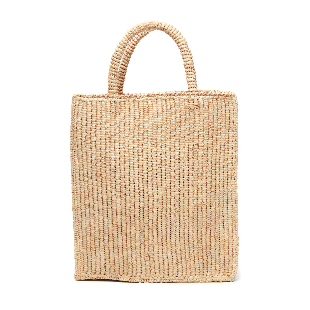 Charlie Tote in Natural on White 