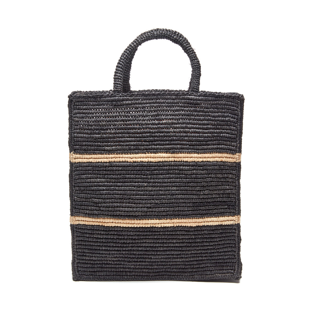 Domingo Tote in Black on natural background