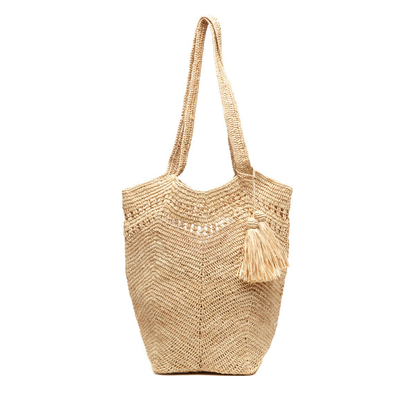 Gianna tote Natural on white background