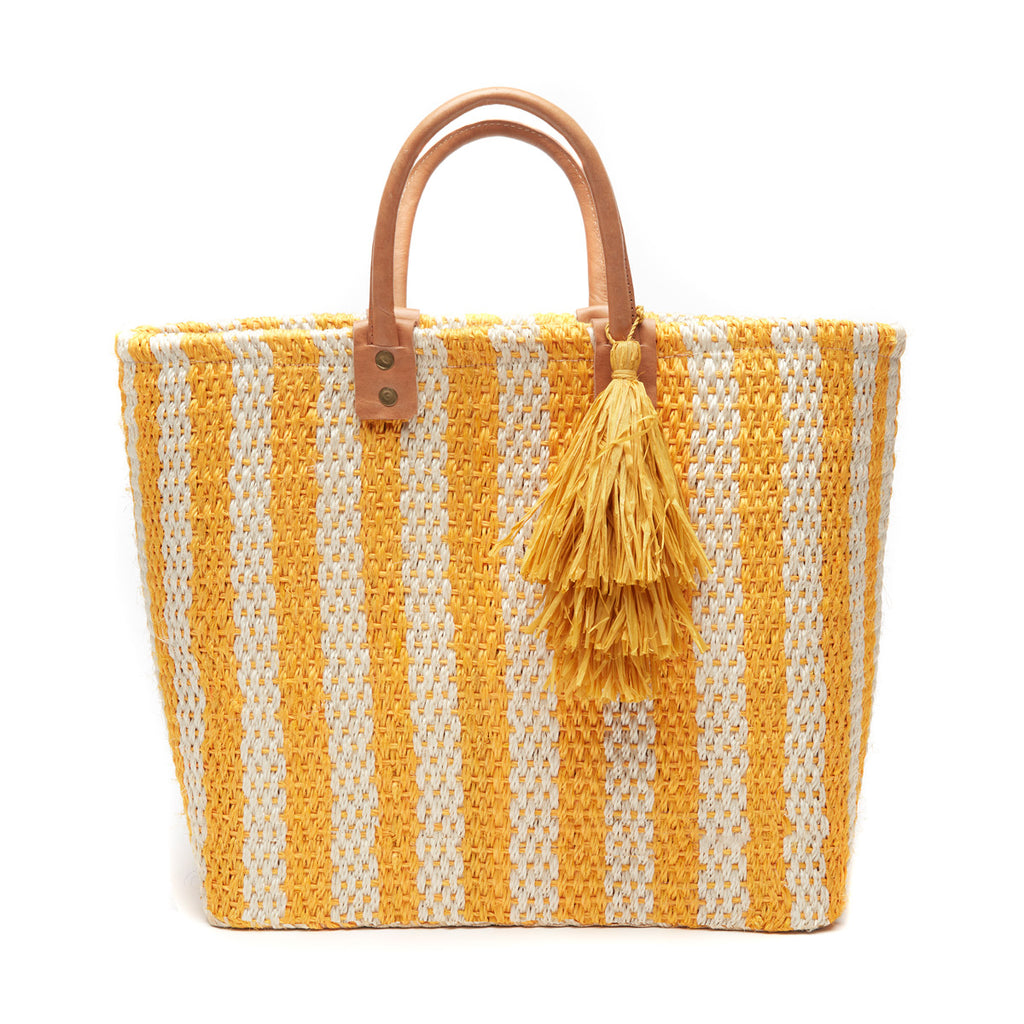 Lido tote in Sunflower on white background