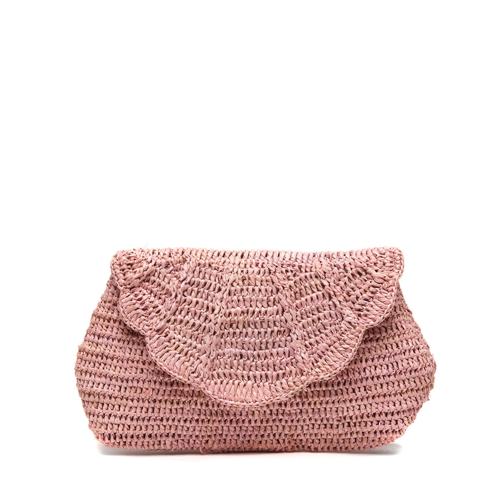 Marcella clutch in Lilac on white background