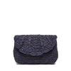 Marcella clutch in Navy on white background
