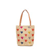 Petite Amelie Tote in Natural on white background