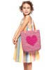 Model with Petite Heart Pocket Tote