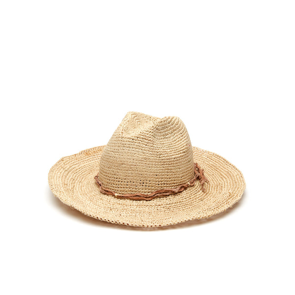 Petite Mika hat in natural on white background