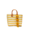 Petite Tybee Tote Sunflower on white background