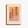 Greeting card with a foxglove image