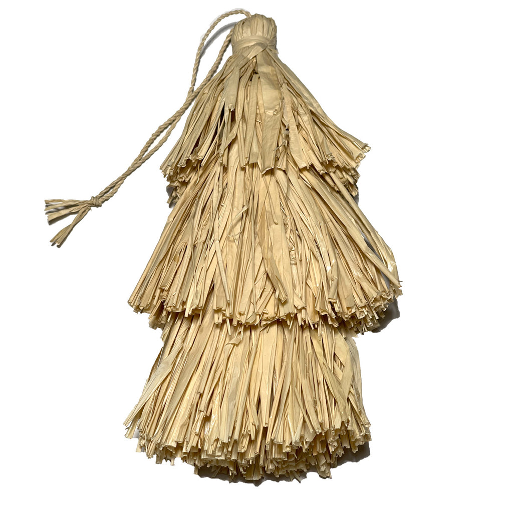 Natural Raffia Tassel – Raffia Tassels Strip – Raffia Grass