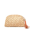 Cleo clutch in natural on white background