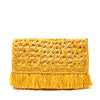 Denise clutch in Sunflower on a white background
