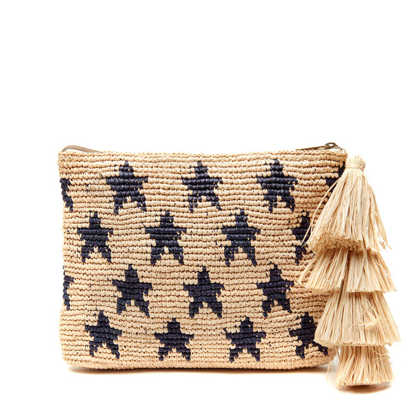 Estrella clutch on a white background