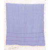 Handwoven Turkish cotton scarf in blue hanging