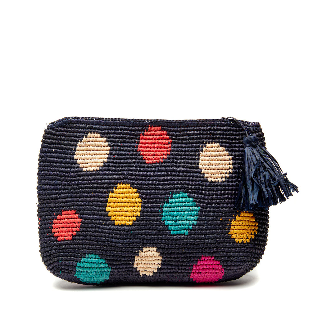 Maria clutch in Navy on white background