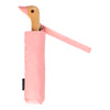 Pink umbrella with a duck head handle