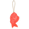 Red Tai fish soap with a rope handle